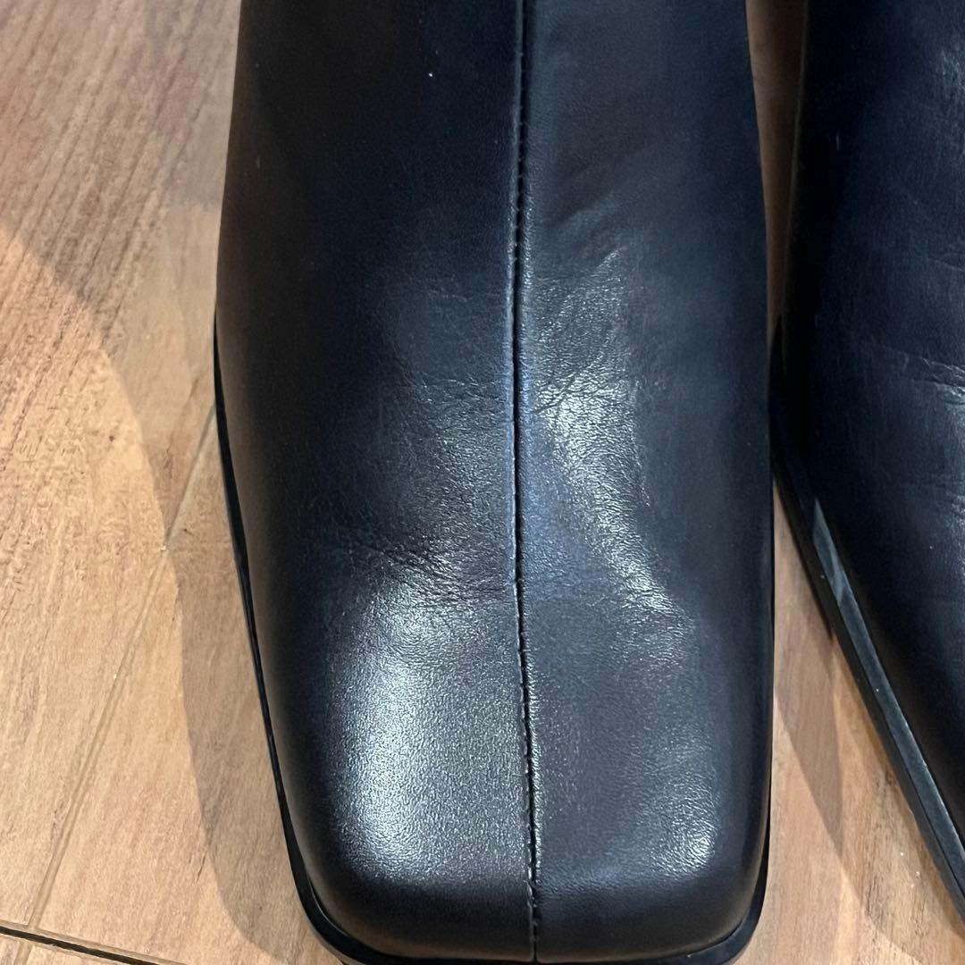 美品✨️DIANA ダイアナ 24cm ブラック　レザー　ロングブーツ 本革