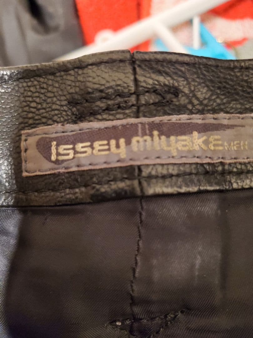 80s Issey miyake men パラシュートレザーパンツ