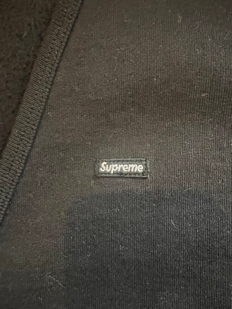 Supreme ブラック ジップアップベスト