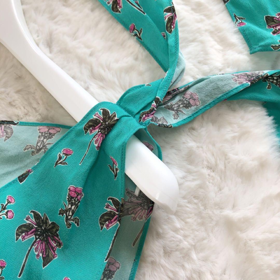 PRADA*プラダ　シルク100%　キャミチュニック　ブラウス　花柄　フラワー