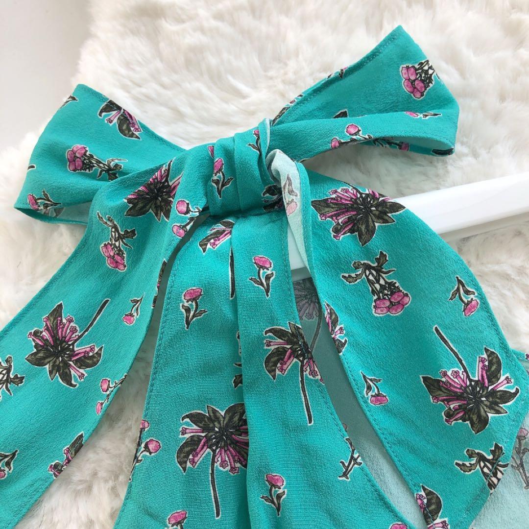 PRADA*プラダ　シルク100%　キャミチュニック　ブラウス　花柄　フラワー