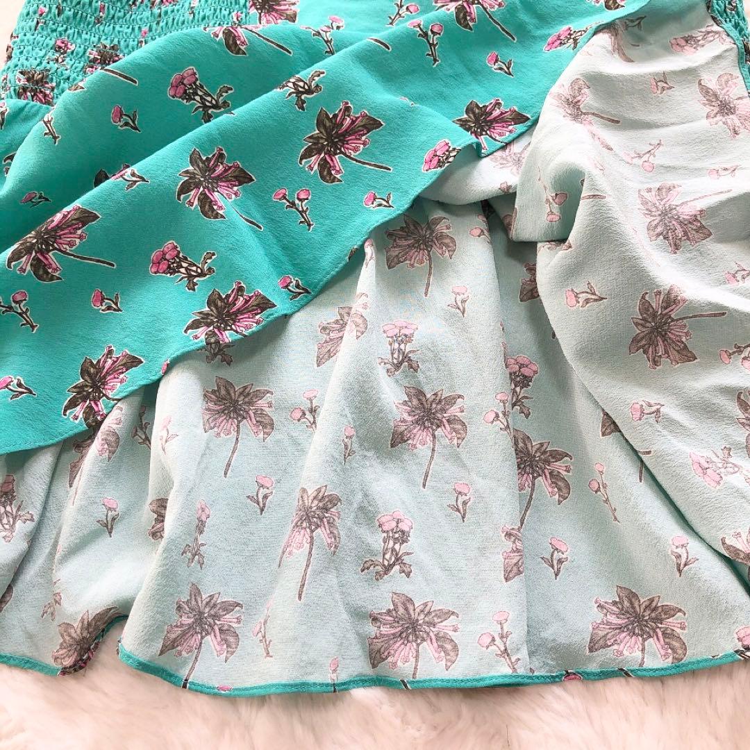 PRADA*プラダ　シルク100%　キャミチュニック　ブラウス　花柄　フラワー