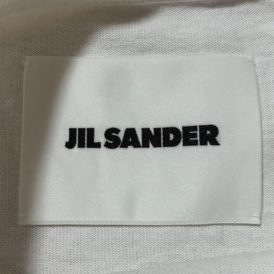 ジルサンダー　ロゴプリント　半袖 Tシャツ オーバーサイズ 短丈 ホワイト　XS