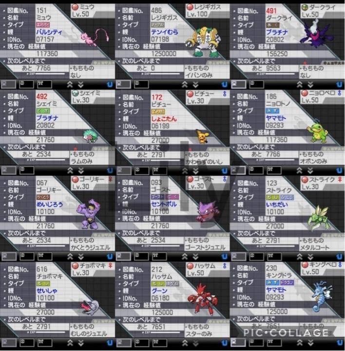 【ポケモン】ブラック2 配信 6vメタモン付き 道具完備 ポケットモンスター