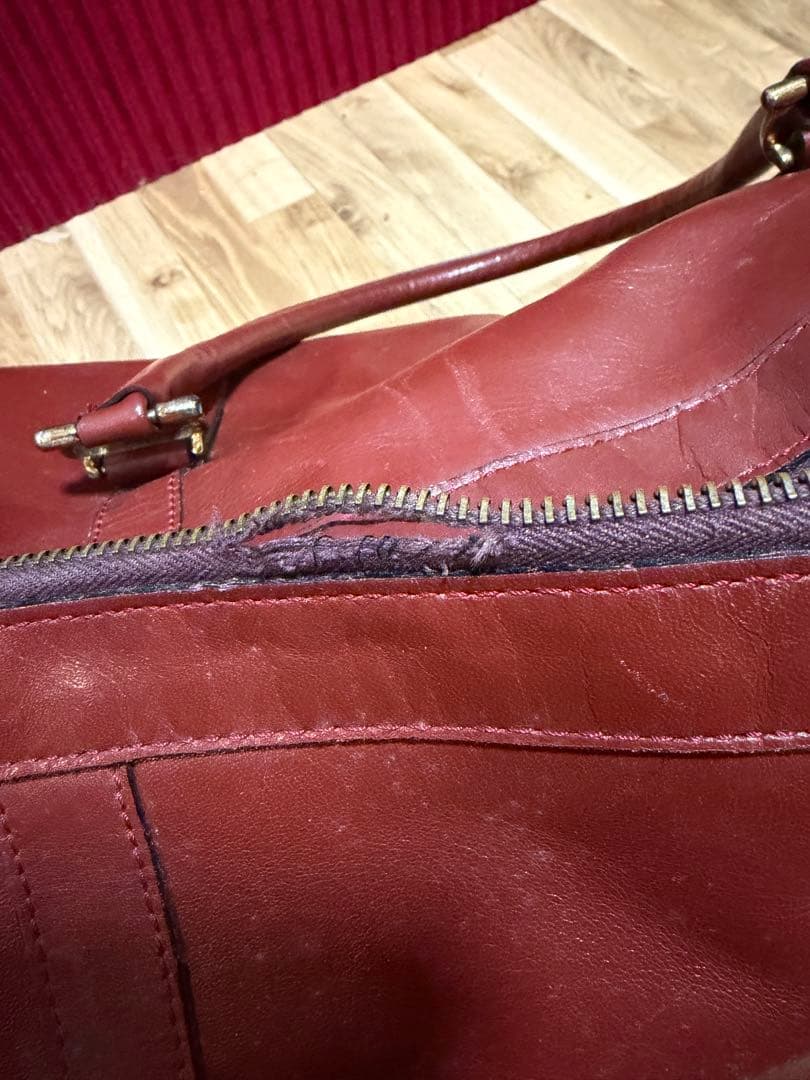 な*ち様 Cartier カルティエ ワインレッドボストンバッグ