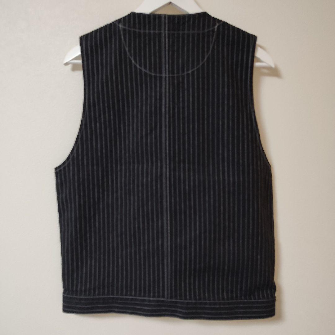 【美品】 SCHOTT ショット ヒッコリーデニム ベスト ブラック M