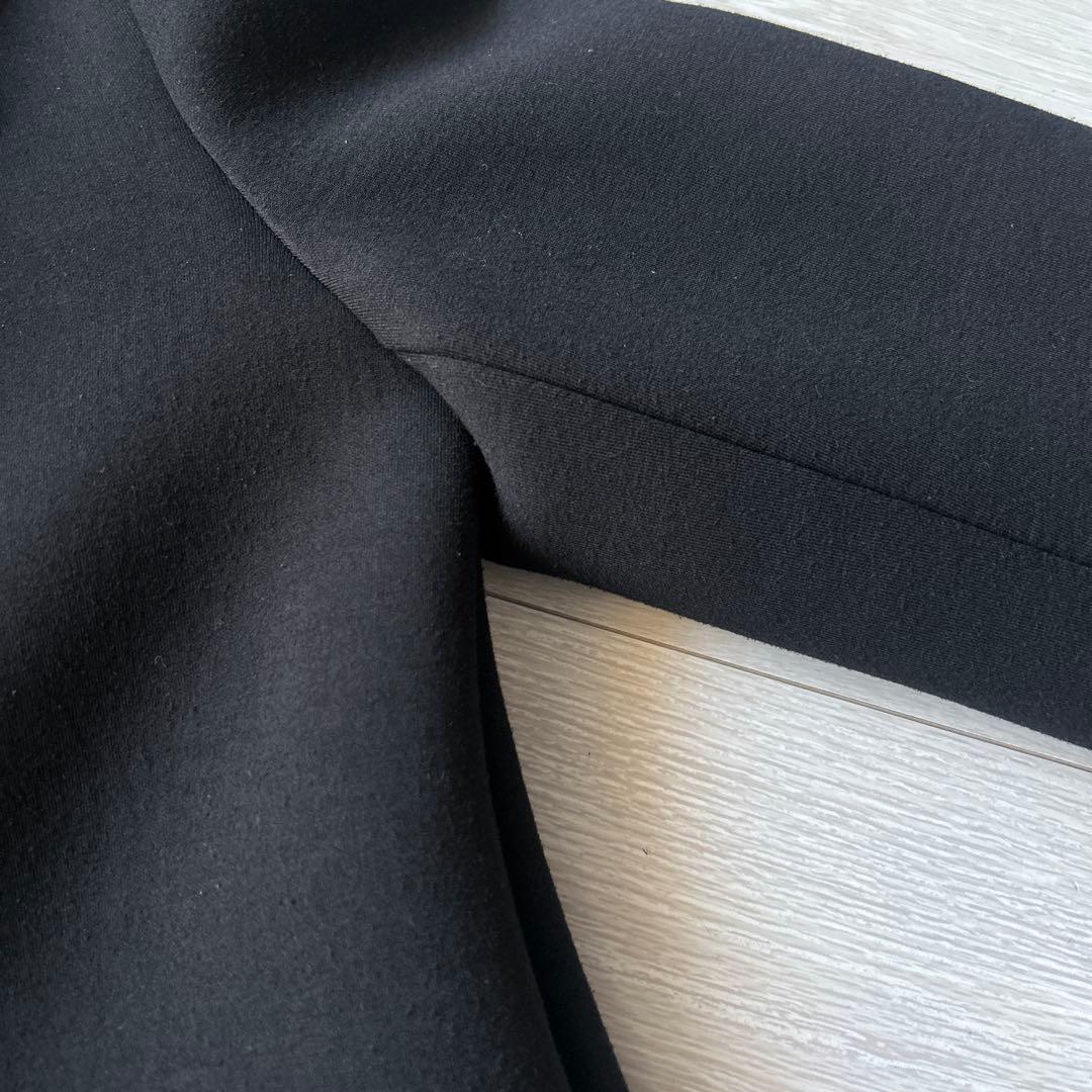 美品【ZARA】コントラストフードコートXS ブラック