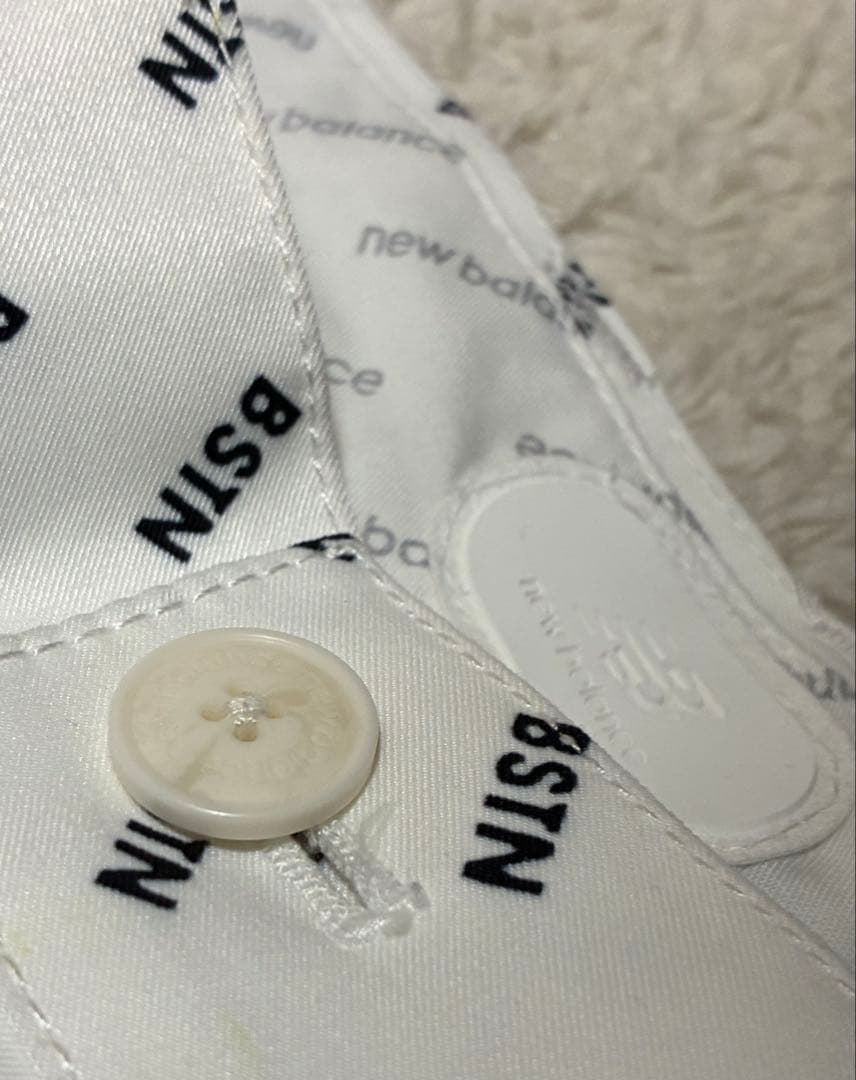 new balance golfパンツ BSTNモノグラムパンツ 白 サイズ6