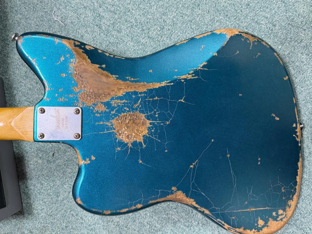 ハードレリック Jazzmasterタイプ Alnico PU 青緑メタリック