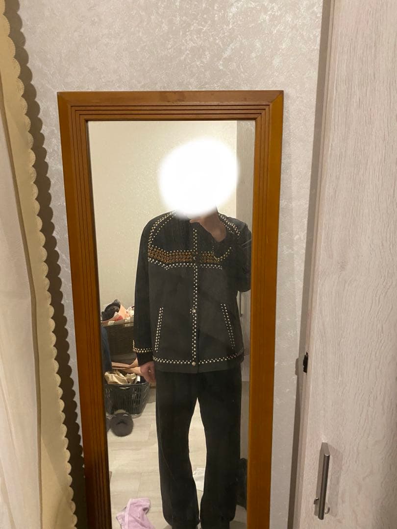 着画あり！レア受注生産品！　Prada 12ss スタッズ　ブルゾン