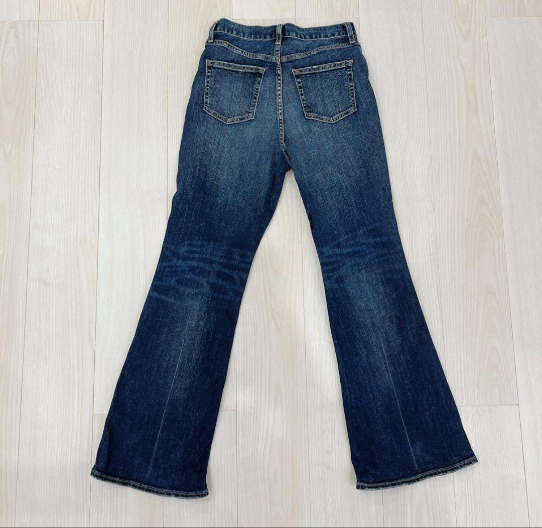 MOUSSY MVS D/BLU FLAREデニム 27インチ