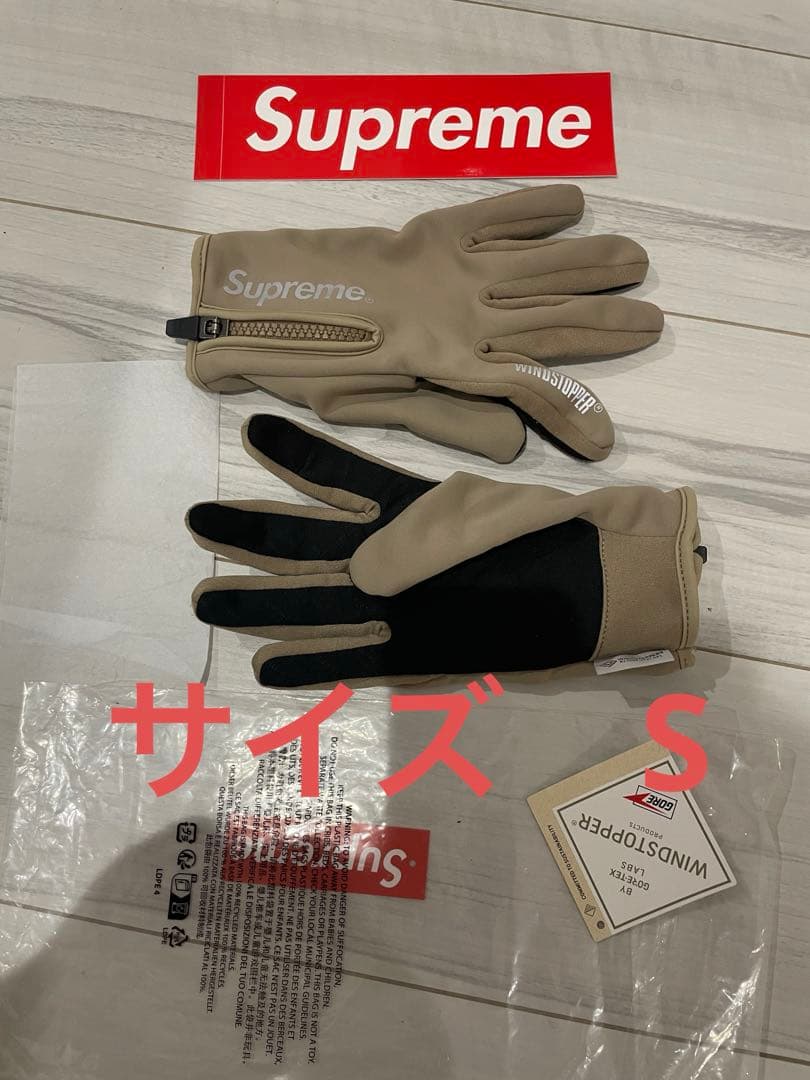 小物 Supreme WINDSTOPPER Zip Gloves \"Taupe\"