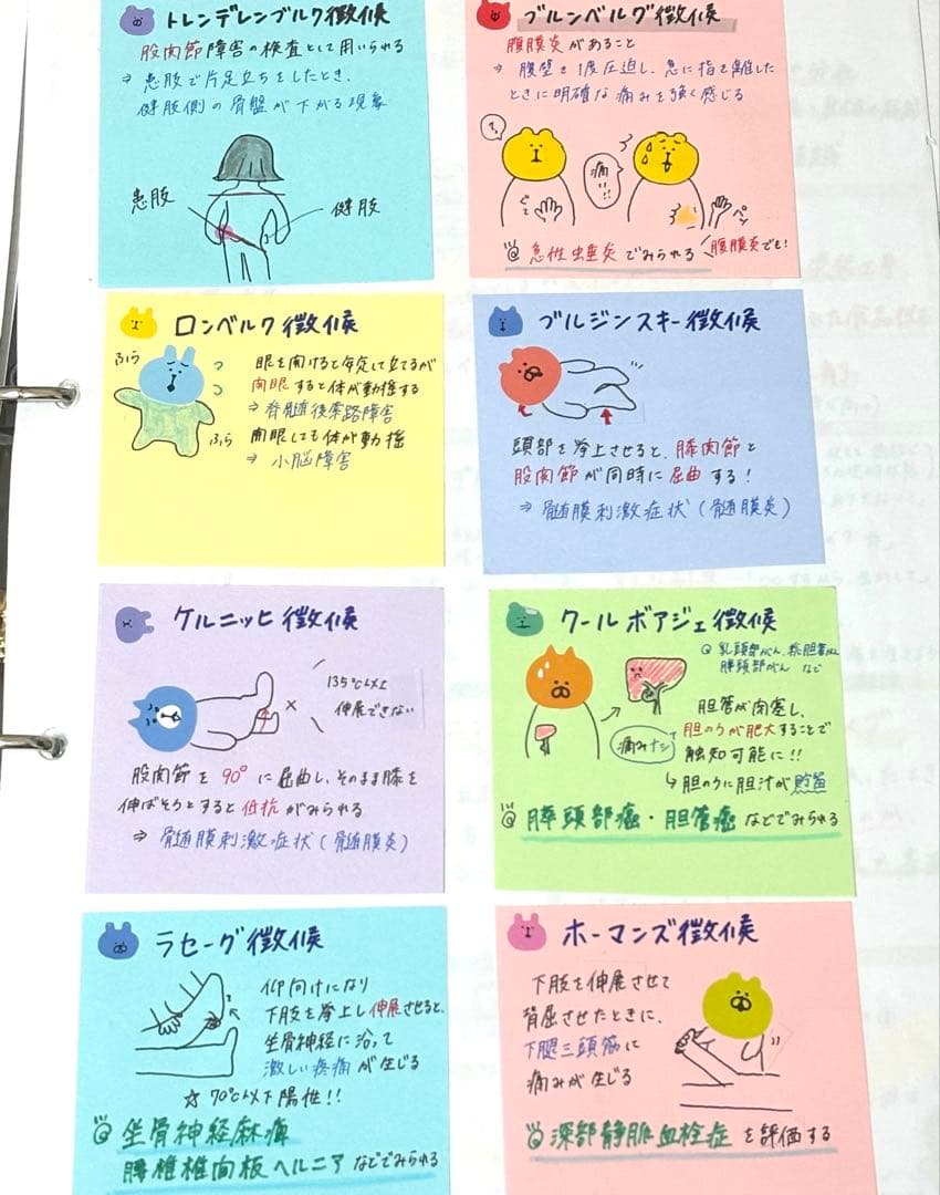 看護師国家試験 まとめノート 対策 カード 付箋ノート 国試 一般 看護 合格