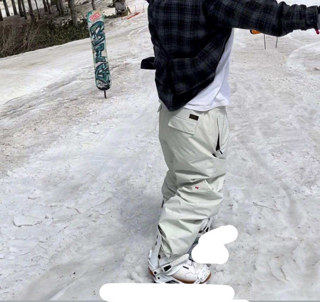 スノーボード qmile 3L TRAING JOGGER PANTS LIGHT IVORY