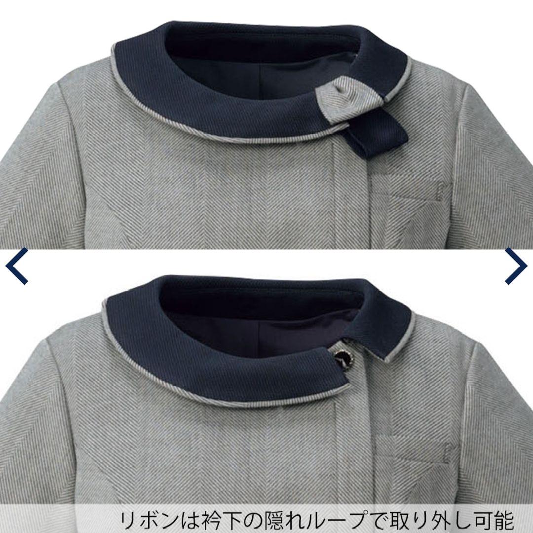 FOLK 事務服 15号 半袖 ワンピース ブラック 手洗い可