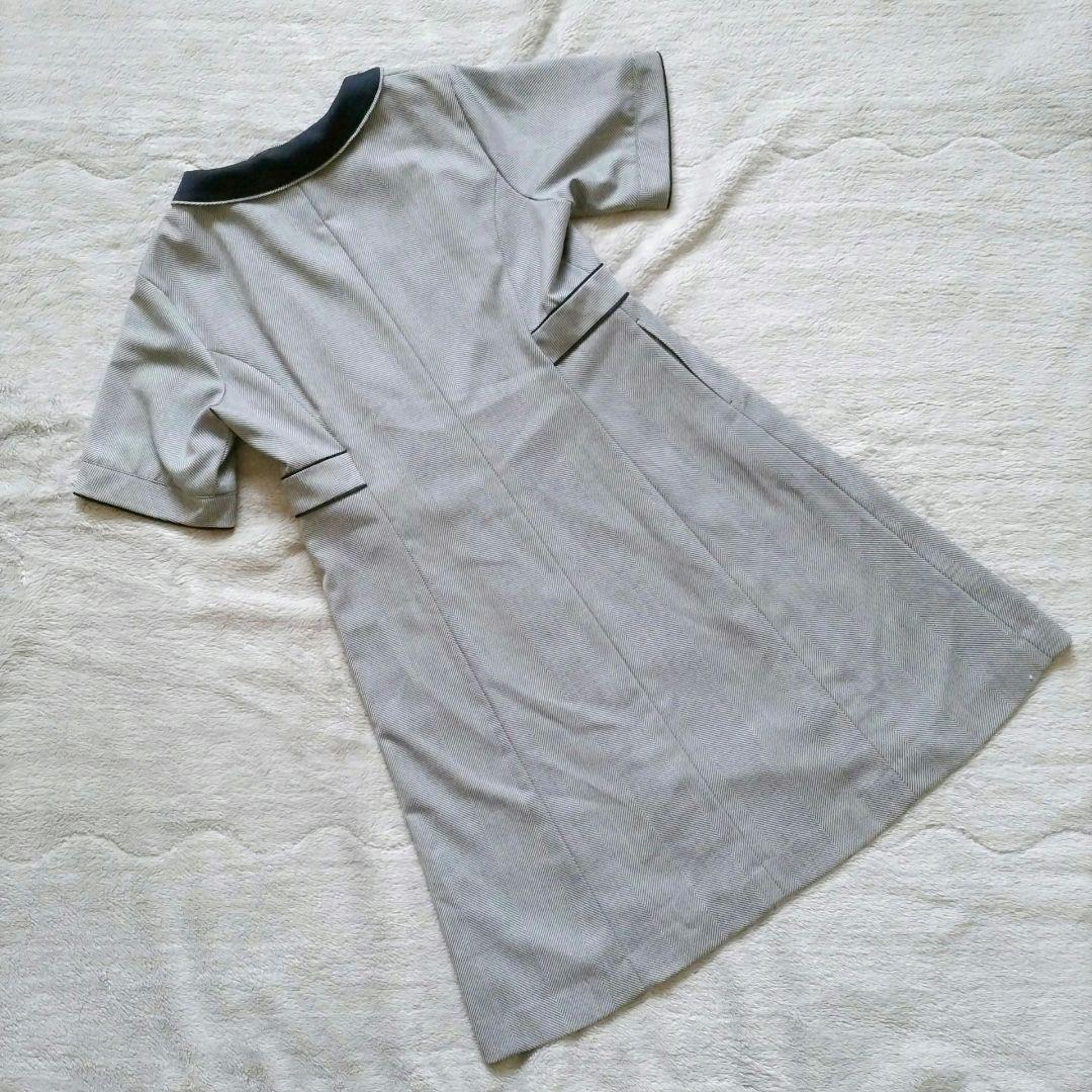 FOLK 事務服 15号 半袖 ワンピース ブラック 手洗い可