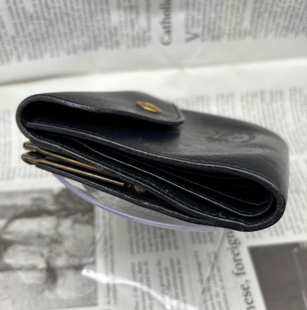 IL BISONTE イルビゾンテ　レザー　二つ折りがま口財布