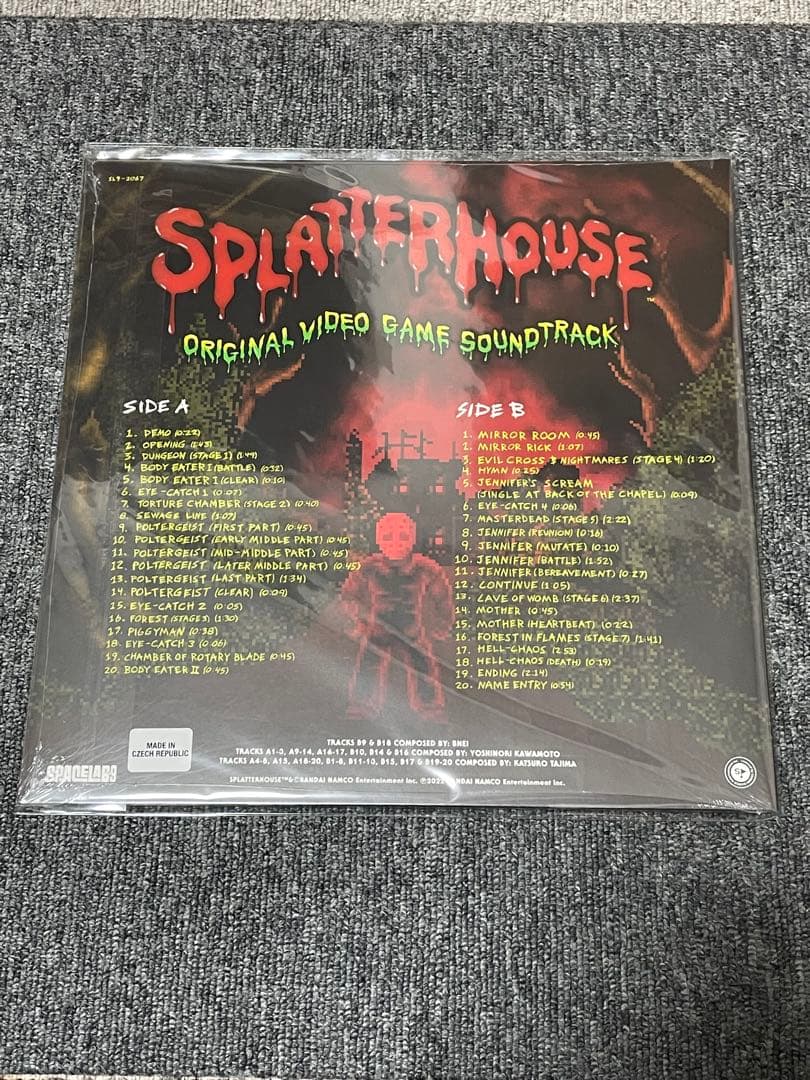 スプラッターハウス　SPLATTERHOUSE サウンドトラック　レコード　LP