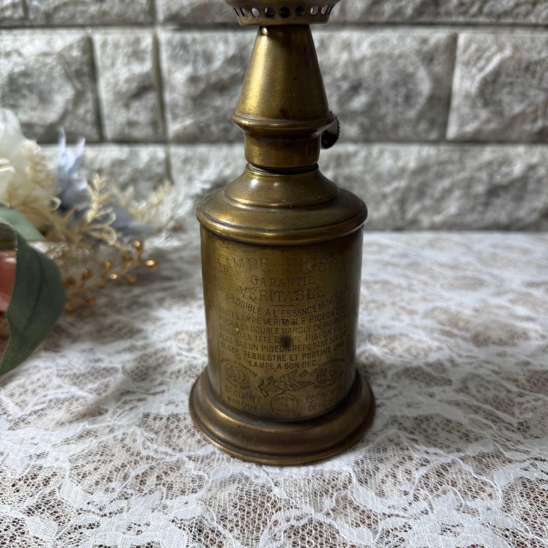 フランス製 アンティーク ピジョンランプ Lampe Olympe オイルランプ
