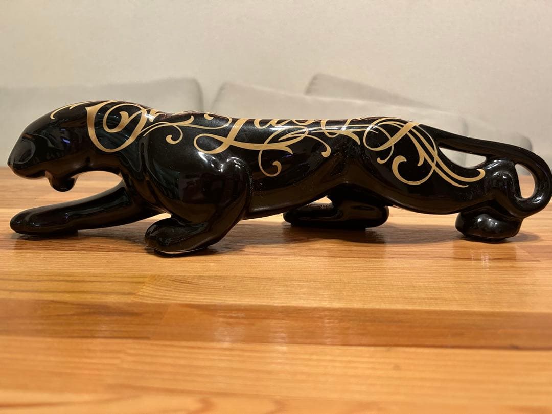 ブラックパンサー 置物 ピンストライプ Kustomstyle ホットロッド