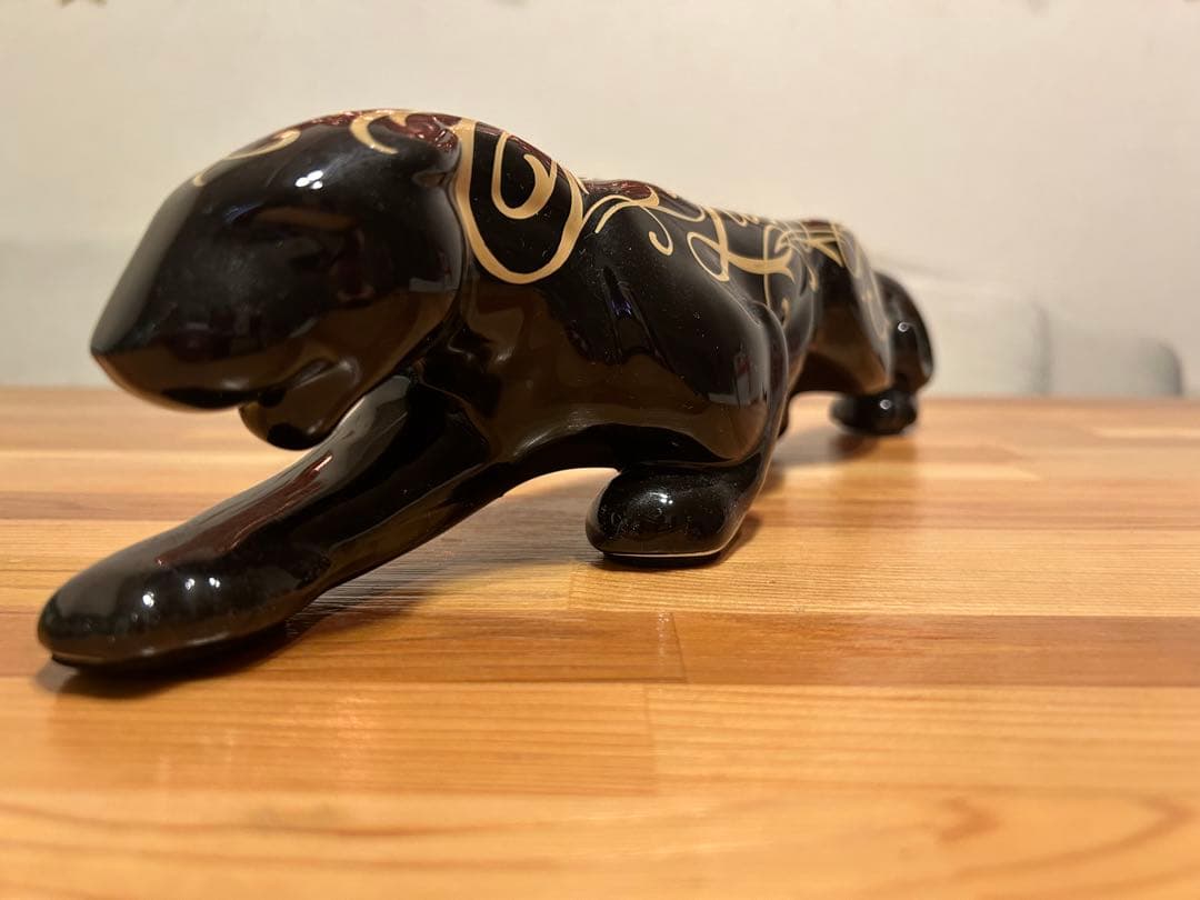 ブラックパンサー 置物 ピンストライプ Kustomstyle ホットロッド