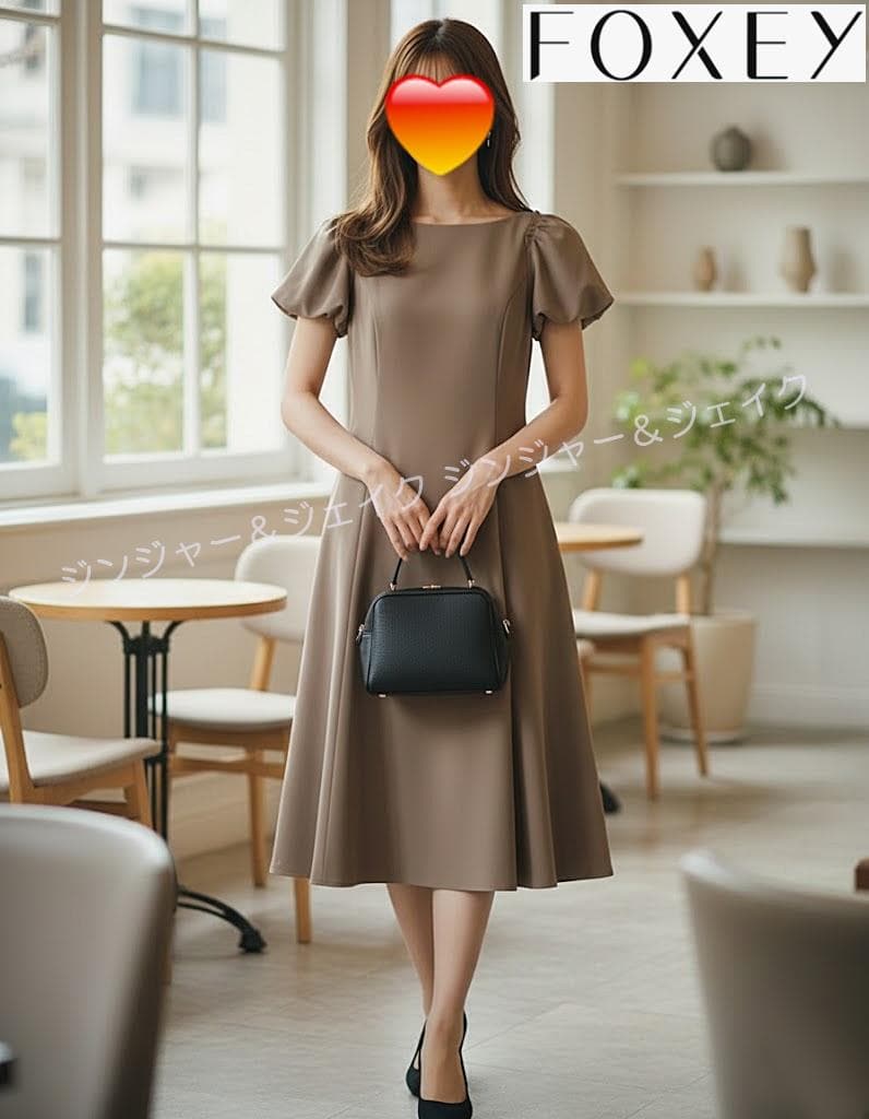 美品 FOXEY NEWYORK フォクシーニューヨーク ガーデニアティドレス