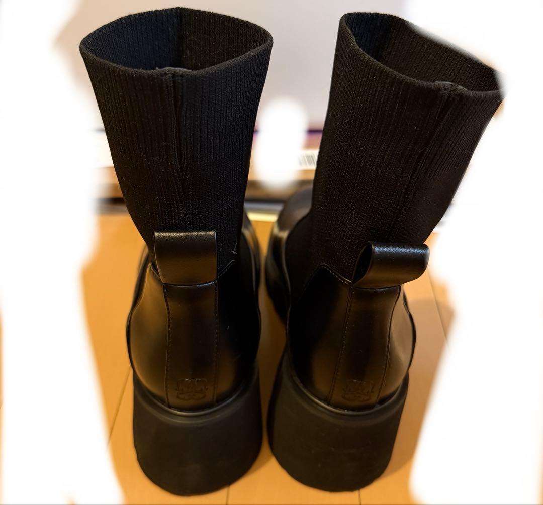 【ikaudon】SNIDEL ショートニットブーツ