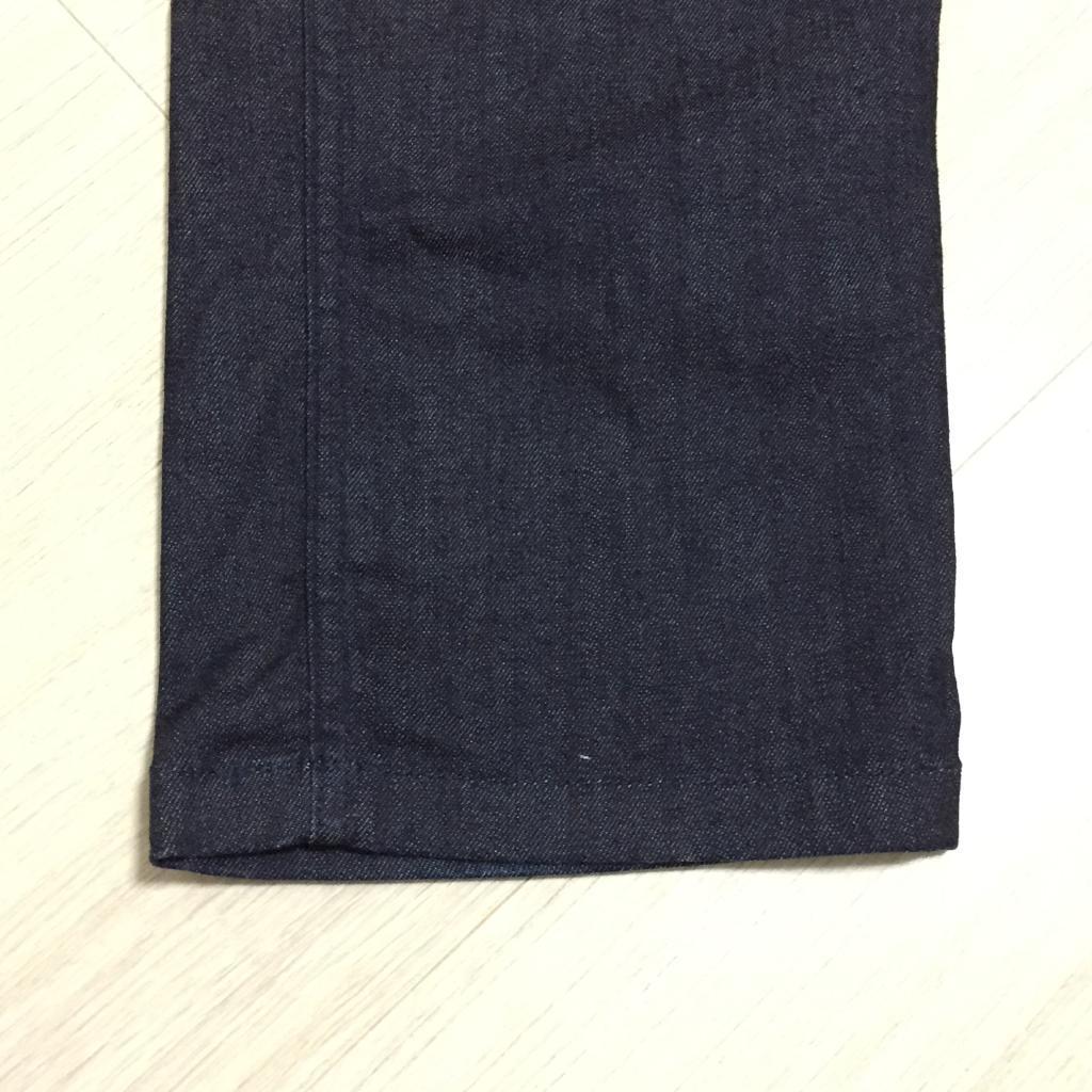 美品 ヤヌーク デニムパンツ 21　ワイドストレート