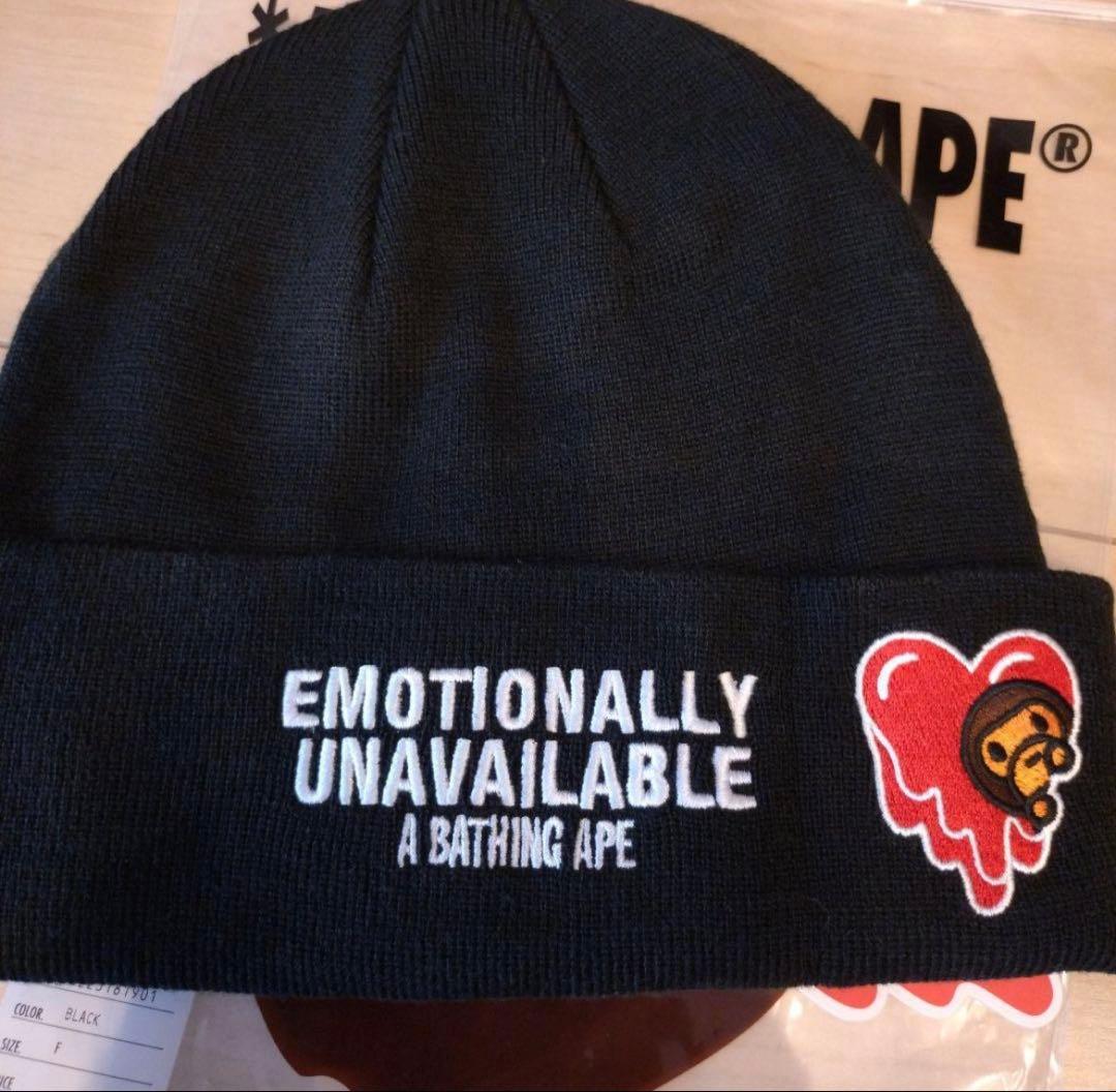 EMOTIONALLY UNAVAILABLE × BAPE BEANIE
