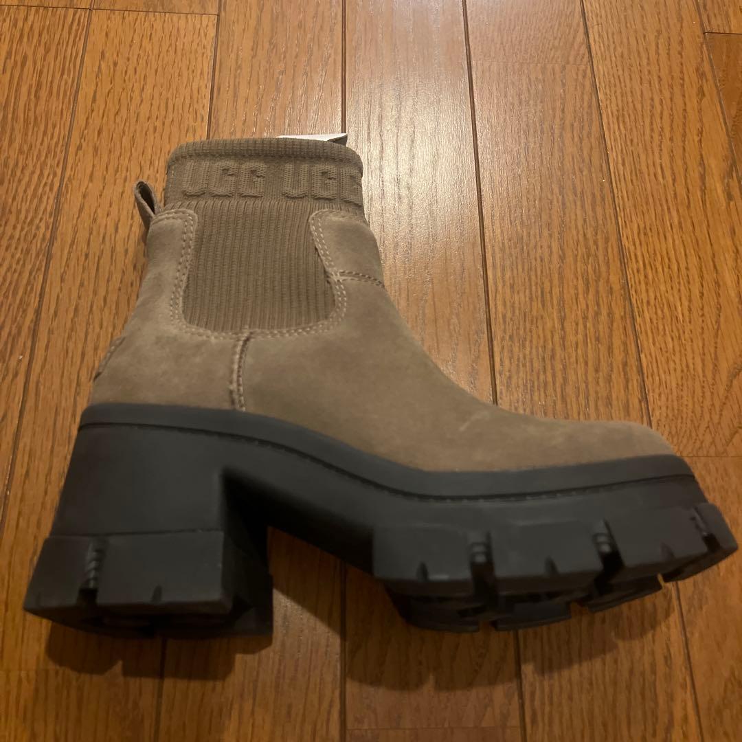 【美品】UGGブルックリンチェルシーブーツ 23.5cm US6.5 ヒッコリー