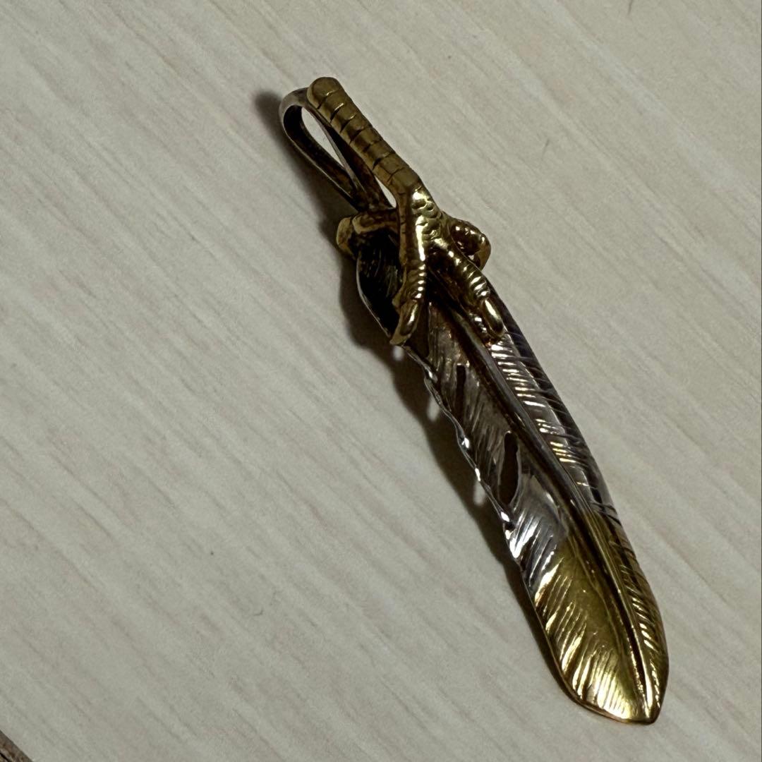 シルバー925フェザーネックレストップ