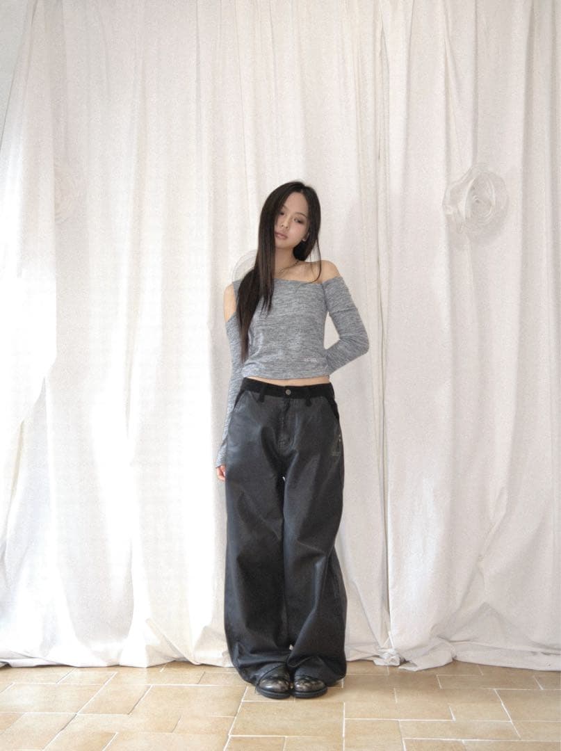 【最終値下げ】asonパンツLEATHER MIX CORDUROY PANTS