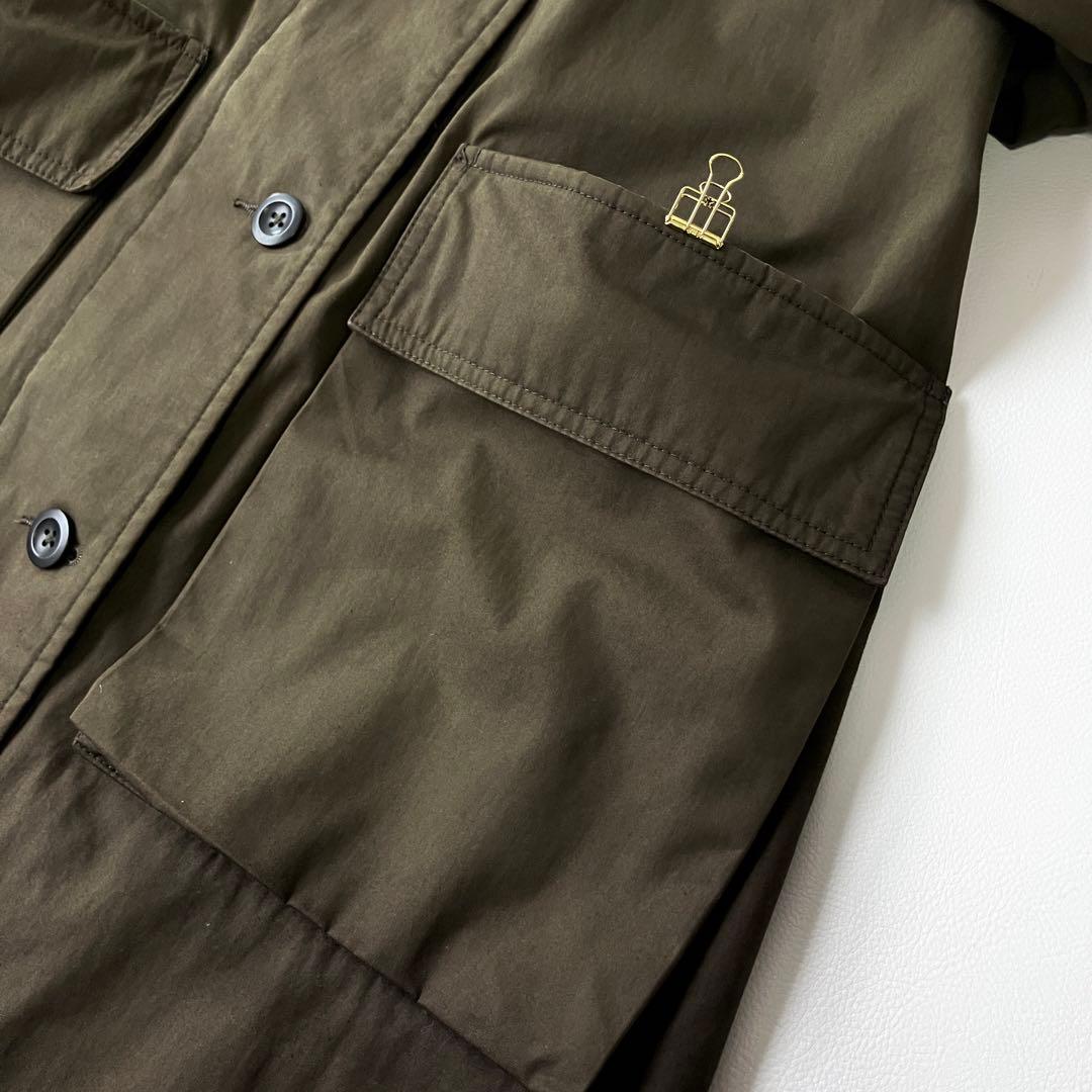 MHL マーガレットハウエル 定価７万 中綿モッズコート スタンドカラー カーキ