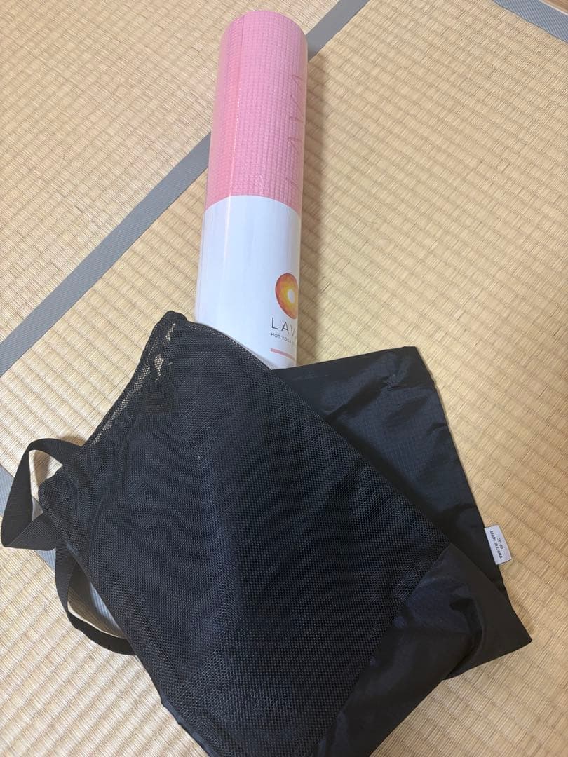 LAVA ヨガマット ピンク 収納バッグ付きおまけでラグをお付けいたします！