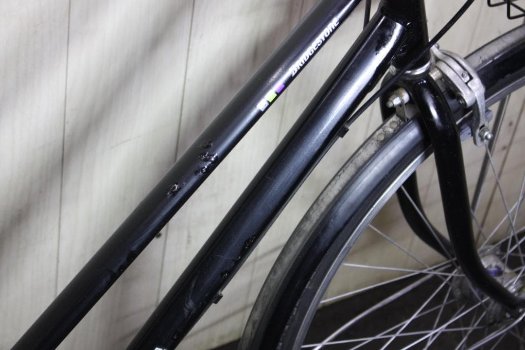 マ*ミ様 シティサイクル 黒 前バスケット付き
