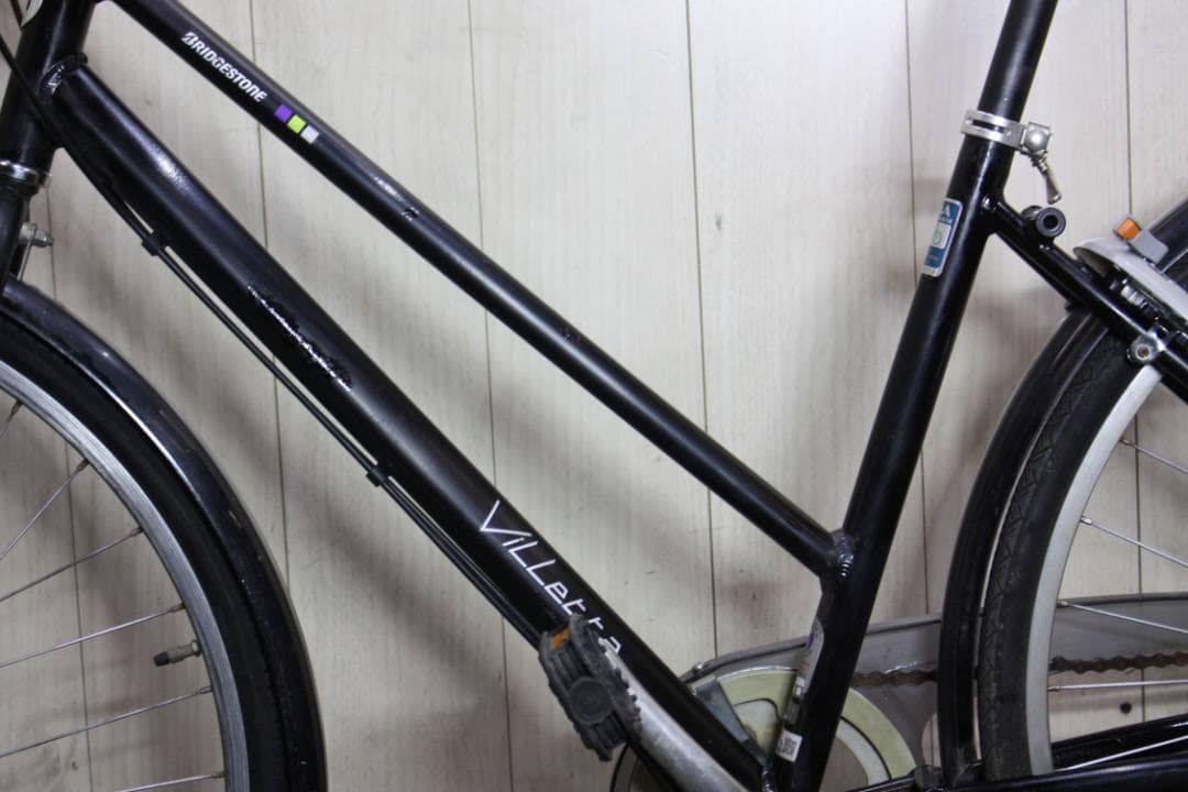 マ*ミ様 シティサイクル 黒 前バスケット付き