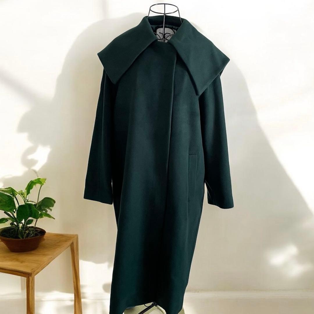 INGEBORG インゲボルグ24AW 完売品ウールフランネル ロングコート美品