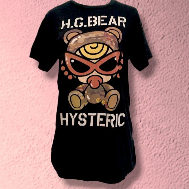 ヒスミニ H.G.BEAR迷彩テディ黒T 平成ギャルY2K マクブリング レアT