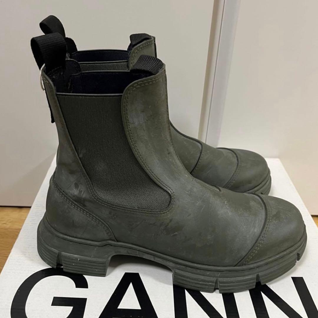 GANNI ガニー ラバーブーツ 39 チェルシーブーツ サイドゴアブーツ