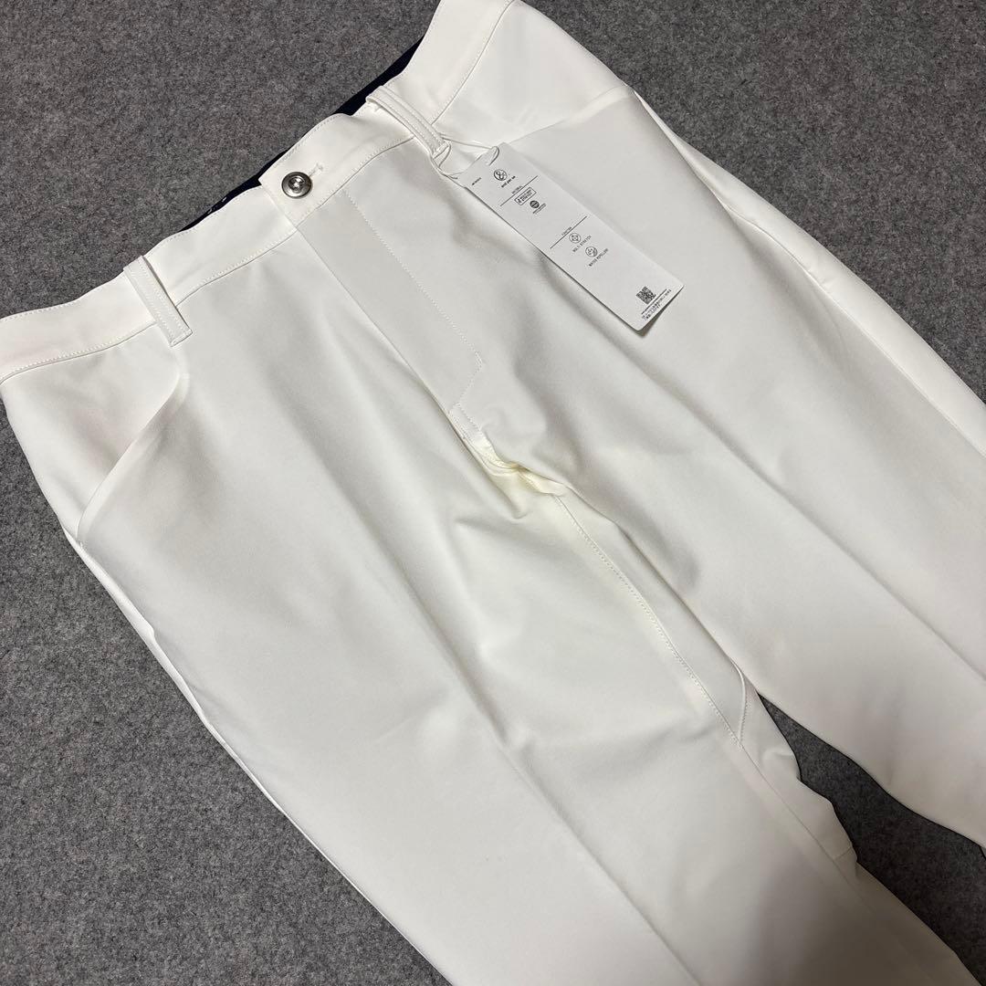 Lサイズ 新品 アンパスィ ストレッチ ゴルフパンツ 白 AMF5003E3F