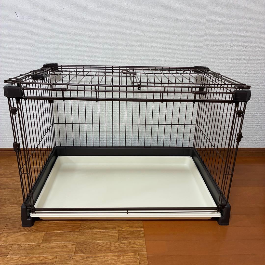 リッチェル もっとお掃除簡単ペットサークル 90×60 ブラウン