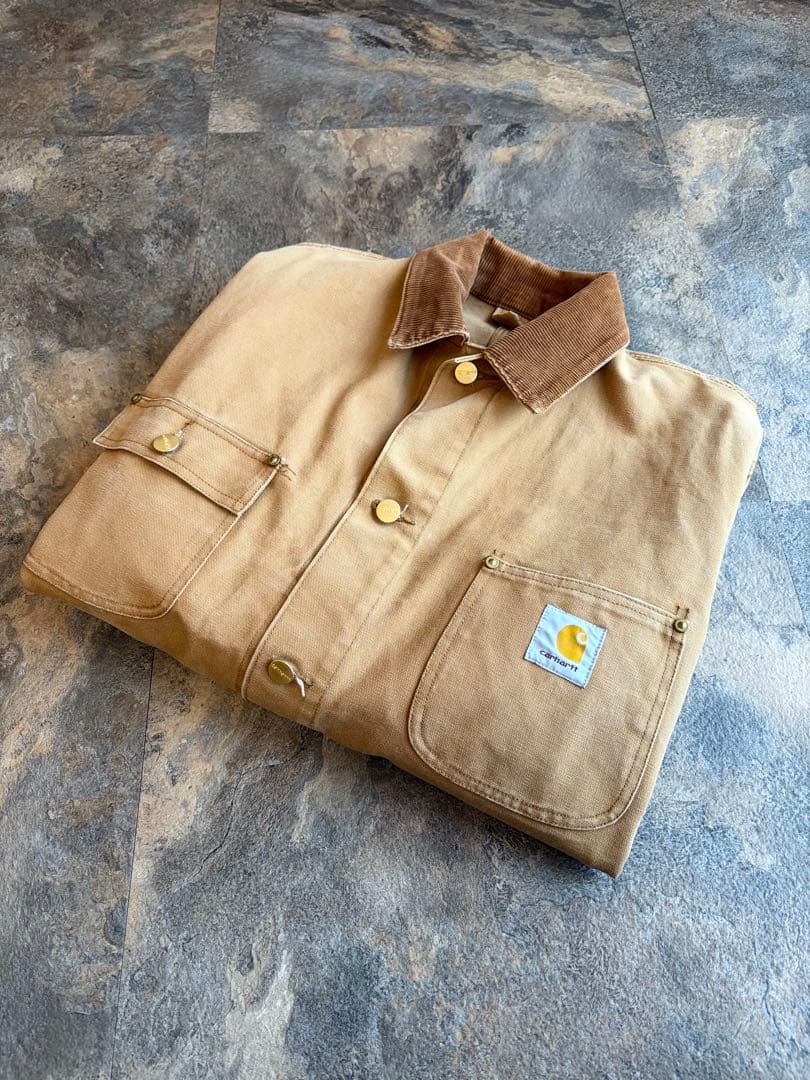 80-90s carhartt カーハート ミシガンチョアコート 希少 裏地無し