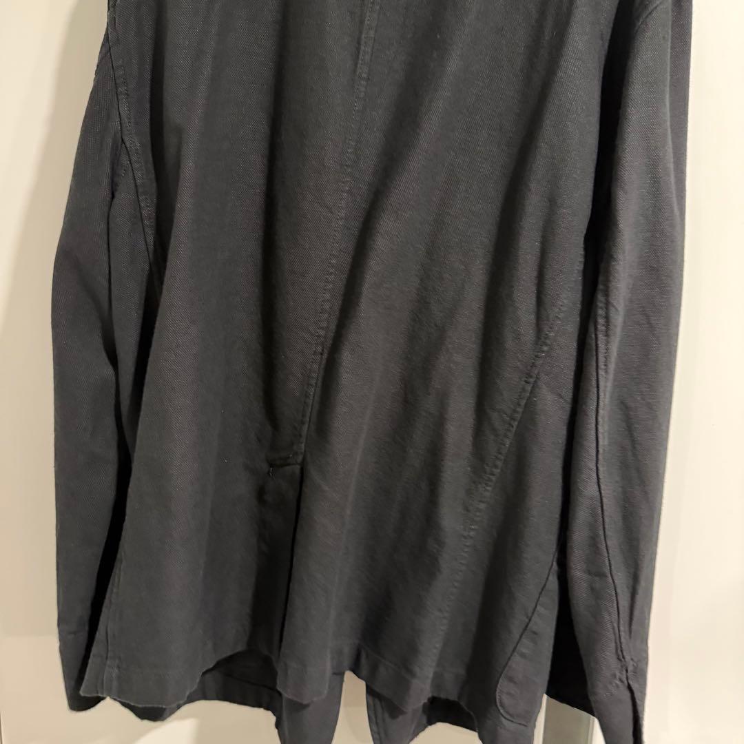 MUJI Labo 和紙混カルゼセットアップ上下 黒 L・W30 裾直しあり