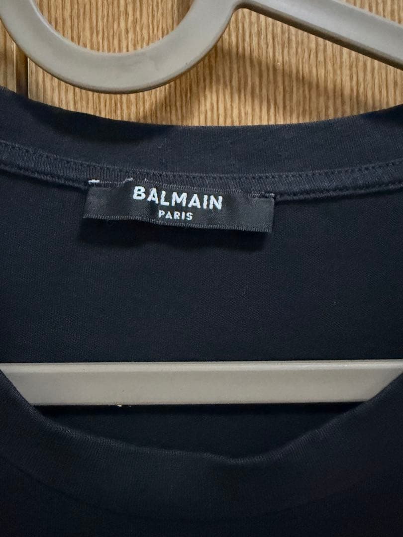 BALMAIN ブラック ノースリーブ　タンクトップ M