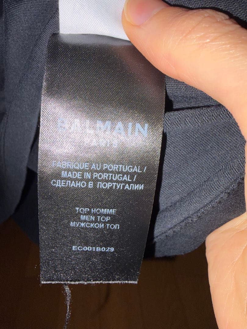 BALMAIN ブラック ノースリーブ　タンクトップ M
