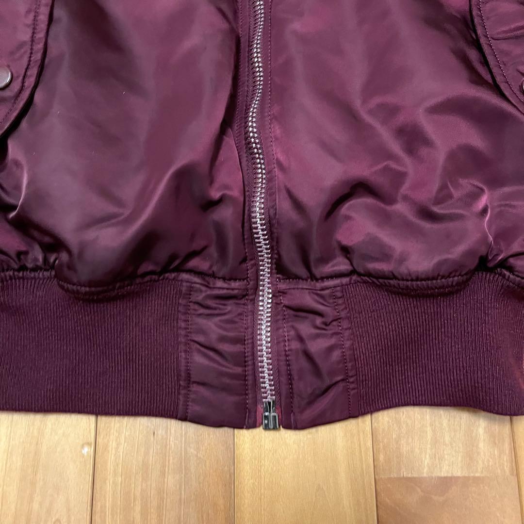 〈希少〉ALPHA INDUSTRIES MA-1フライトジャケットM ボルドー