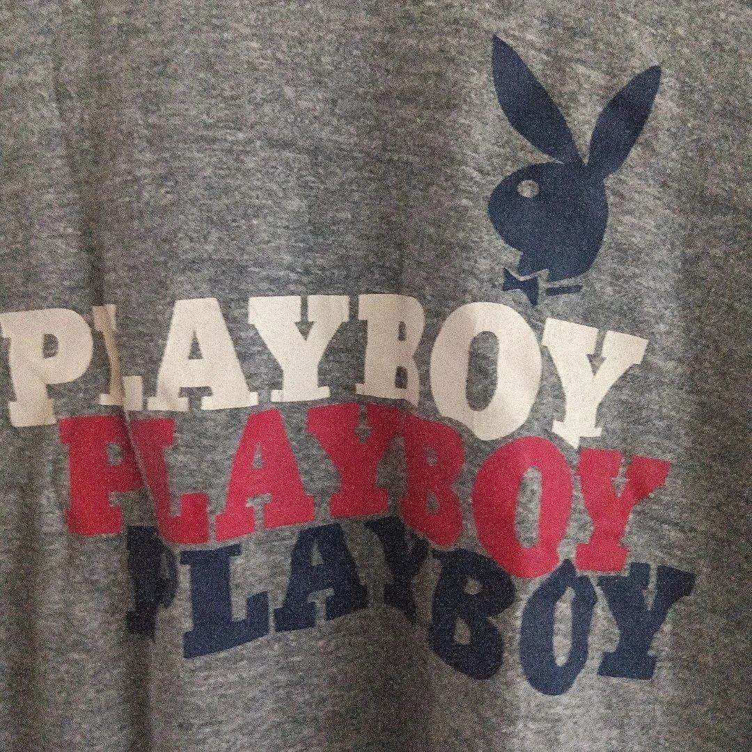 L 42-44 アメリカ製 ヴィンテージ Tシャツ playboy 杢グレー