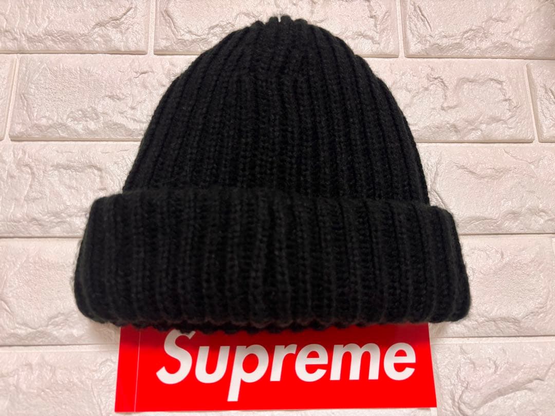 新品 Supreme ビーニー ニット帽 ブラック