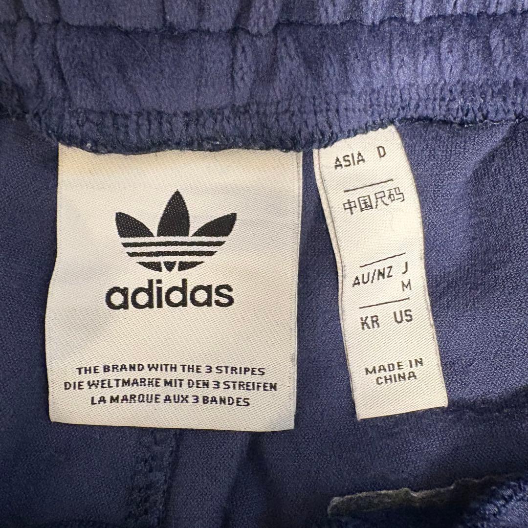 adidas ベッケンバウアー　ベロア　トラックパンツ　ネイビー　Mサイズ
