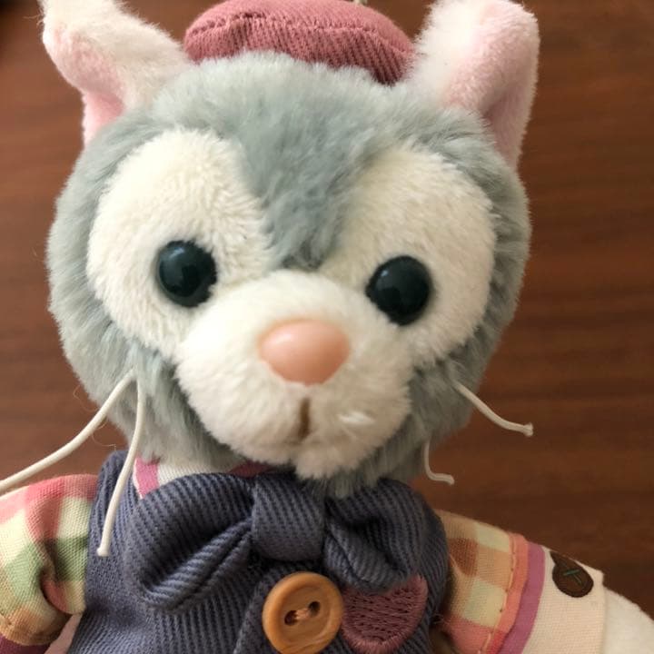 【未使用】ディズニー ダッフィー ジェラトーニ バレンタイン ぬいぐるみバッジ